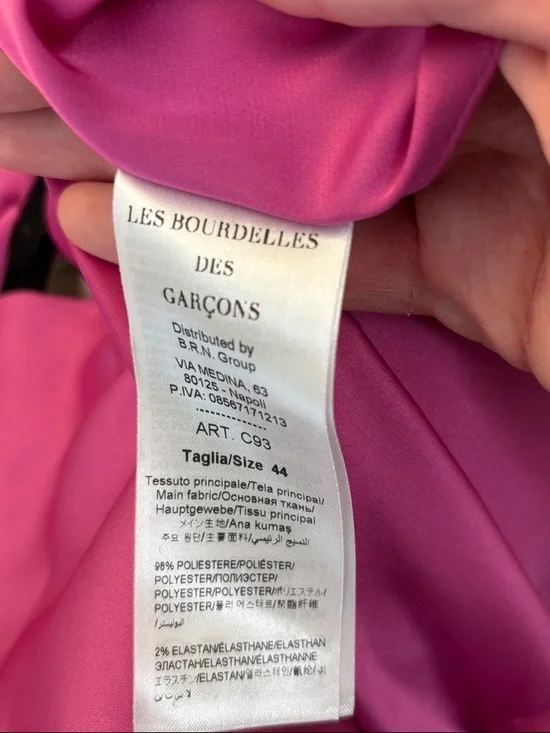 Les Bourdelles Des Garçons Size 44 Cutout Top/Lounge Wear, Made in Italy, New - Picture 16 of 16